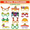 image:imageJOYIN Mexican Fiesta Party Paper Eyeglasses for Cinco de Mayo Party Decorations Mexican Party Favors Photo Booth Props24