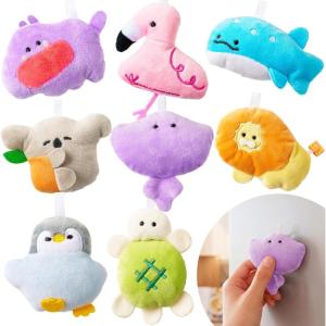 image:imageJOYIN 8 Pcs Mini Plush Animal Magnets 25 Cute Refrigerator Magnets for Kids Assorted Plushie Fridge Magnets Small Stuffed Animal Bulk Kids Carnival Prizes School Gifts Party Favor Goodie Bags