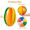 image:imageJOYIN 12 Packs 16 Inflatable Beach Balls Large Rainbow Beach Balls Bulk for Pool Parties Kids and Adults Summer Pool Party Toys Beach Toys Party Favors1612inch