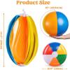 image:imageJOYIN 12 Packs 16 Inflatable Beach Balls Large Rainbow Beach Balls Bulk for Pool Parties Kids and Adults Summer Pool Party Toys Beach Toys Party Favors1616inch