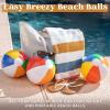 image:imageJOYIN 12 Packs 16 Inflatable Beach Balls Large Rainbow Beach Balls Bulk for Pool Parties Kids and Adults Summer Pool Party Toys Beach Toys Party Favors1616inch