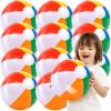 image:imageJOYIN 12 Packs 16 Inflatable Beach Balls Large Rainbow Beach Balls Bulk for Pool Parties Kids and Adults Summer Pool Party Toys Beach Toys Party Favors1616inch