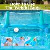 image:imageJOYIN Inflatable Volleyball Net amp Basketball Hoops Pool Float Set Balls Included for KidsAdults Summing Pool Game Floating Summer Floaties Volleyball Court BasketballLDark BlueBlue Cyan