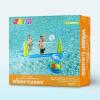 image:imageJOYIN Inflatable Volleyball Net amp Basketball Hoops Pool Float Set Balls Included for KidsAdults Summing Pool Game Floating Summer Floaties Volleyball Court BasketballLDark BlueGreen Blue