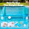 image:imageJOYIN Inflatable Volleyball Net amp Basketball Hoops Pool Float Set Balls Included for KidsAdults Summing Pool Game Floating Summer Floaties Volleyball Court BasketballLDark BlueBlue Cyan