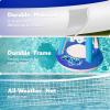 image:imageJOYIN Inflatable Volleyball Net amp Basketball Hoops Pool Float Set Balls Included for KidsAdults Summing Pool Game Floating Summer Floaties Volleyball Court BasketballLDark BlueDark Blue