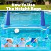 image:imageJOYIN Inflatable Volleyball Net amp Basketball Hoops Pool Float Set Balls Included for KidsAdults Summing Pool Game Floating Summer Floaties Volleyball Court BasketballLDark BlueDark Blue