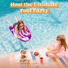 image:imageJOYIN 2 Pack Inflatable Body Boards for Water Slides Swimming Pool Floating Learn to Swim Summer Water Fun Toy for KidsBlue  Purple