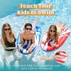 image:imageJOYIN 2 Pack Inflatable Body Boards for Water Slides Swimming Pool Floating Learn to Swim Summer Water Fun Toy for KidsRed  Blue