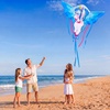 image:imageJOYIN 433 Unicorn Kite Easy to Fly for Kids and Adults Large Beach Kite for Outdoor Games and ActivitiesBlue