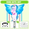 image:imageJOYIN 433 Unicorn Kite Easy to Fly for Kids and Adults Large Beach Kite for Outdoor Games and ActivitiesBlue