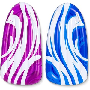 image:imageJOYIN 2 Pack Inflatable Body Boards for Water Slides Swimming Pool Floating Learn to Swim Summer Water Fun Toy for KidsBlue  Purple