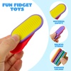 image:imageJOYIN 6 PCS Silicone Magnetic Slider Fidget Toys 196 Inch Mini Textured Push Slider Toys Colorful Sensory Desk Toys for Party Favors Classroom Prizes amp Goodie Bags