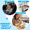 image:imageJOYIN 6 PCS Silicone Magnetic Slider Fidget Toys 196 Inch Mini Textured Push Slider Toys Colorful Sensory Desk Toys for Party Favors Classroom Prizes amp Goodie Bags