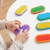 image:imageJOYIN 6 PCS Silicone Magnetic Slider Fidget Toys 196 Inch Mini Textured Push Slider Toys Colorful Sensory Desk Toys for Party Favors Classroom Prizes amp Goodie Bags