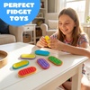 image:imageJOYIN 6 PCS Silicone Magnetic Slider Fidget Toys 196 Inch Mini Textured Push Slider Toys Colorful Sensory Desk Toys for Party Favors Classroom Prizes amp Goodie Bags