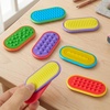 image:imageJOYIN 6 PCS Silicone Magnetic Slider Fidget Toys 196 Inch Mini Textured Push Slider Toys Colorful Sensory Desk Toys for Party Favors Classroom Prizes amp Goodie Bags