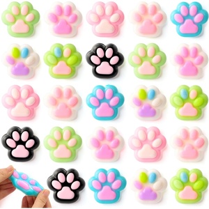 image:imageJOYIN 24 PCS Mini Cat Paw Squishy Toys Taba Kawaii Mochi Fidget Toys in 8 Designs 16 Inch Soft Stress Relief Toys for Kids Party Favors Classroom Prizes amp Goodie Bags