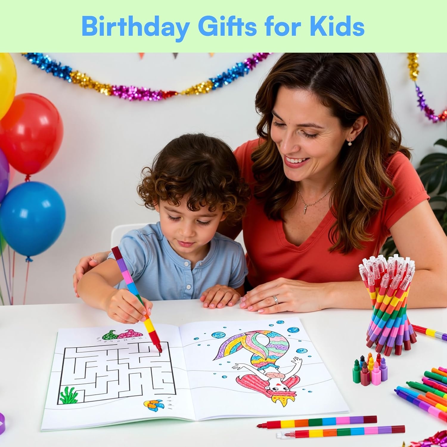 image:imageJOYIN 24Pack Mini Coloring Books Crayons Bulk Coloring Book Set Party Favor for Kids 48 Birthday Goodie Bags Classroom Gifts for Students