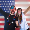 image:imageJOYIN 6 Pcs July 4th LED Star Bulb Necklaces Red White Blue Lightup Necklace with 6 Lighting Modes Patriotic Necklace for Independence Day Memorial Day Party Parade Masquerade Accessory Supply