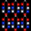 image:imageJOYIN 6 Pcs July 4th LED Star Bulb Necklaces Red White Blue Lightup Necklace with 6 Lighting Modes Patriotic Necklace for Independence Day Memorial Day Party Parade Masquerade Accessory Supply
