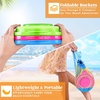 image:imageJOYIN 3 Packs Foldable Pail Bucket with Shovels amp Mesh Bag Collapsible Buckets Multi Purpose for Beach Camping Gear Beach Party Fishing and Fun Summer Activities OrangeBluePurpleBluePinkGreen