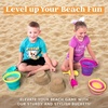 image:imageJOYIN 3 Packs Foldable Pail Bucket with Shovels amp Mesh Bag Collapsible Buckets Multi Purpose for Beach Camping Gear Beach Party Fishing and Fun Summer Activities OrangeBluePurplePinkPurpleGreen