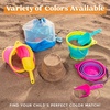 image:imageJOYIN 3 Packs Foldable Pail Bucket with Shovels amp Mesh Bag Collapsible Buckets Multi Purpose for Beach Camping Gear Beach Party Fishing and Fun Summer Activities OrangeBluePurplePinkPurpleGreen