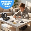 image:imageJOYIN 5 Pcs Metal Fidget Toy for Adults 5 Pack EDC Stress Relief Toys with Slider Spinner and Gear Designs Handheld Anxiety Relief Desk Toys for Office Work Travel and Gifts
