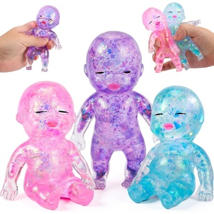 image:imageJOYIN Pink Baby Stress Relief Toy 61Inch Baby Glitter Squishy Toy Slow Rising Toy for Kids amp Adults Soft Squeeze Anxiety Relief Fidget Sensory Toy for Gifts Party Favors OfficeSmallPurplePinkBlue