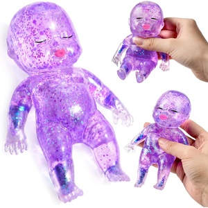 image:imageJOYIN Pink Baby Stress Relief Toy 61Inch Baby Glitter Squishy Toy Slow Rising Toy for Kids amp Adults Soft Squeeze Anxiety Relief Fidget Sensory Toy for Gifts Party Favors OfficePurple