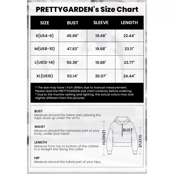 PRETTYGARDEN Womens Hooded Sweatshirts Long Sleeve Half Zip Cropped Hoodie Pullover Fall Fashion ClothesPink