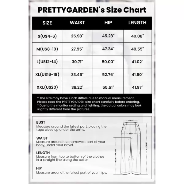 PRETTYGARDEN Womens Summer Wide Leg Trouser Pants Casual High Waisted Flowy Palazzo Lounge Pant with PocketsApricot