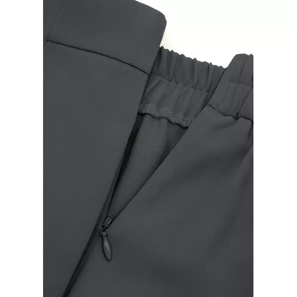 PRETTYGARDEN Womens Wide Leg Pants Dressy High Waisted Business Casual Work Office Suit Palazzo Pant TrousersDark Grey
