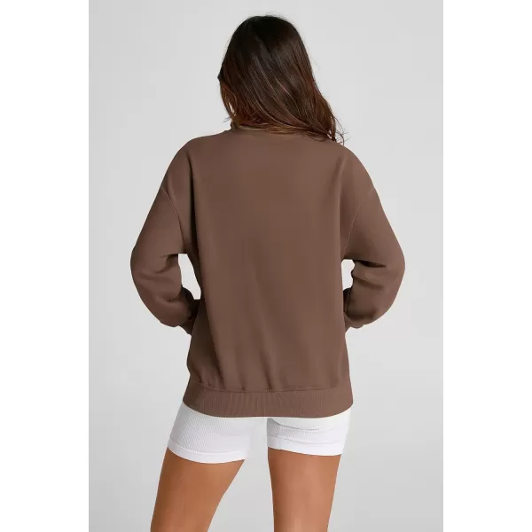 PRETTYGARDEN Womens 2024 Fall Fashion Full Zip Up Sweatshirt Long Sleeve Loose Fit Trendy Casual Jacket with PocketsCoffee