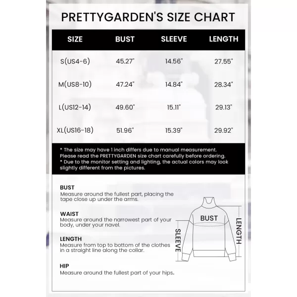 PRETTYGARDEN Womens Fall Oversized Turtleneck Sweater Casual Long Sleeve Chunky Knit Pullover Winter Tops BlouseLight Pink Purple