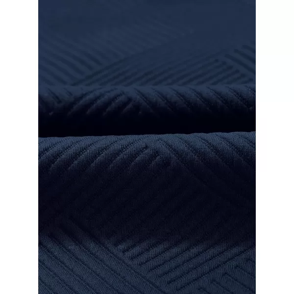 PRETTYGARDEN Womens 2024 Button Down Shacket Jackets Fall Clothes Collared Long Sleeve Textured Loose Casual Fashion ShirtsDark Blue