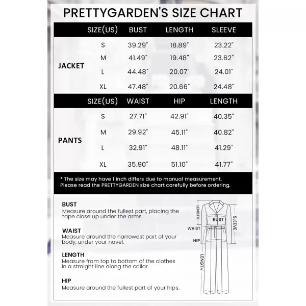 PRETTYGARDEN Womens 2 Piece Casual Outfits Cropped Blazer Jackets High Waisted Wide Leg Work Pants Suit SetRust Red