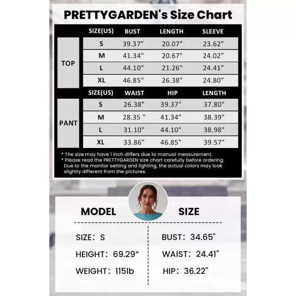 PRETTYGARDEN Womens Color Block 2 Piece Tracksuit Crewneck Long Sleeve Tops Long Sweatpants Outfits Lounge SetsLight Grey