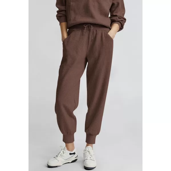 PRETTYGARDEN Womens 2 Piece Sweatsuits Set Long Sleeve Half Zip Pullover Sweatshirt Joggers Sweatpants Fall Outfits TracksuitCoffee