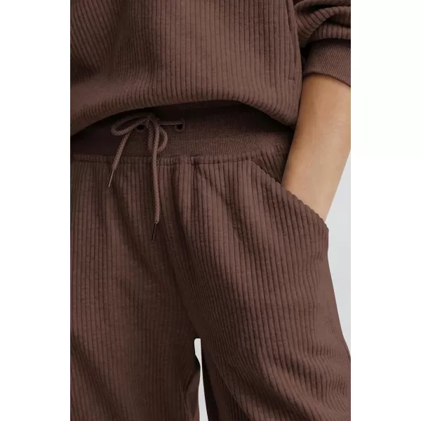 PRETTYGARDEN Womens 2 Piece Sweatsuits Set Long Sleeve Half Zip Pullover Sweatshirt Joggers Sweatpants Fall Outfits TracksuitCoffee