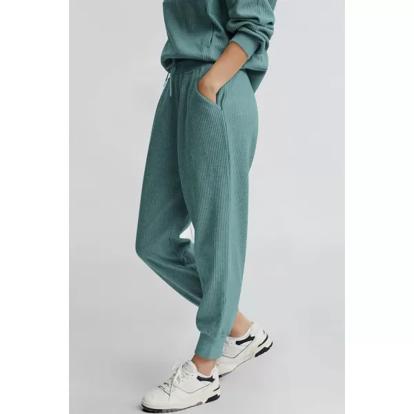 PRETTYGARDEN Womens 2 Piece Sweatsuits Set Long Sleeve Half Zip Pullover Sweatshirt Joggers Sweatpants Fall Outfits TracksuitFruit Green