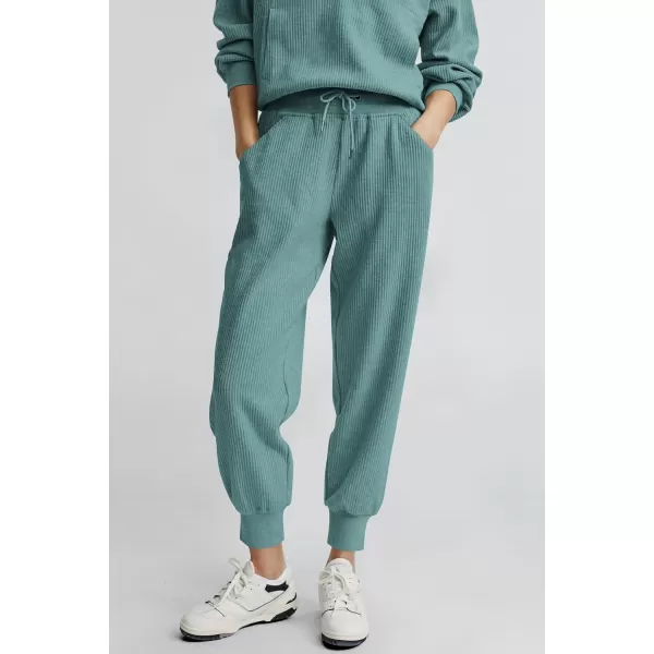 PRETTYGARDEN Womens 2 Piece Sweatsuits Set Long Sleeve Half Zip Pullover Sweatshirt Joggers Sweatpants Fall Outfits TracksuitFruit Green