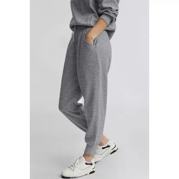 PRETTYGARDEN Womens 2 Piece Sweatsuits Set Long Sleeve Half Zip Pullover Sweatshirt Joggers Sweatpants Fall Outfits TracksuitGrey
