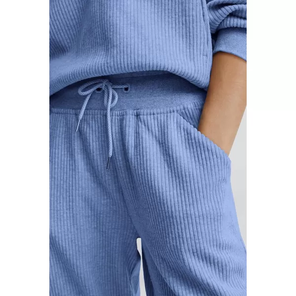 PRETTYGARDEN Womens 2 Piece Sweatsuits Set Long Sleeve Half Zip Pullover Sweatshirt Joggers Sweatpants Fall Outfits TracksuitLight Blue