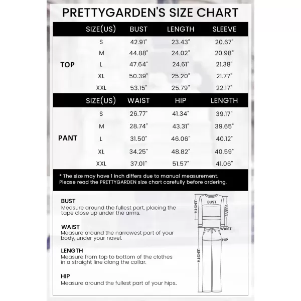 PRETTYGARDEN Womens 2 Piece Sweatsuits Set Long Sleeve Half Zip Pullover Sweatshirt Joggers Sweatpants Fall Outfits TracksuitLight Blue