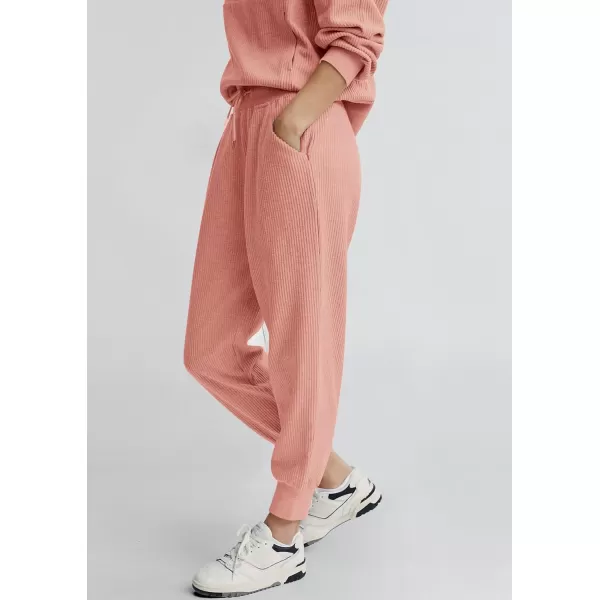 PRETTYGARDEN Womens 2 Piece Sweatsuits Set Long Sleeve Half Zip Pullover Sweatshirt Joggers Sweatpants Fall Outfits TracksuitPink
