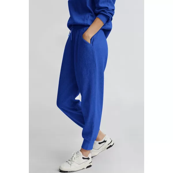 PRETTYGARDEN Womens 2 Piece Sweatsuits Set Long Sleeve Half Zip Pullover Sweatshirt Joggers Sweatpants Fall Outfits TracksuitRoyal Blue