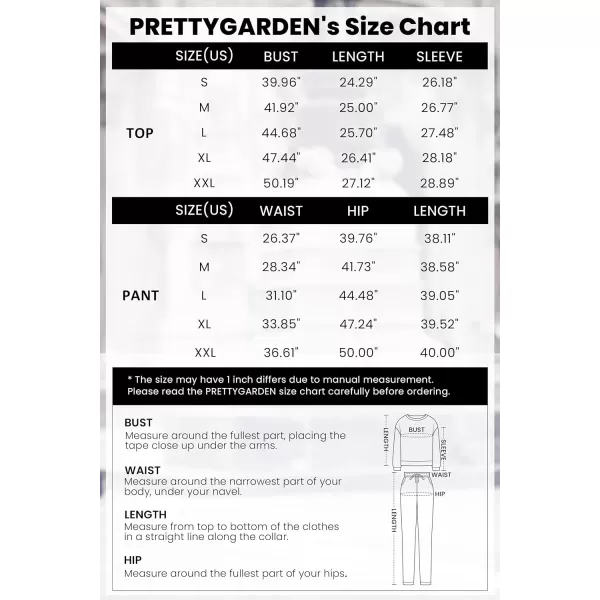 PRETTYGARDEN Womens 2 Piece Tracksuit Outfits Casual Long Sleeve Top High Waisted Sweatpants Lounge Jogger SetArmy Green