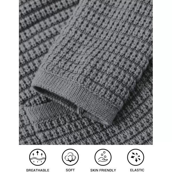 PRETTYGARDEN Open Front Cardigan Sweaters for Women Button Down Long Sleeve Casual Cute Knitted Shirts with PocketsGrey